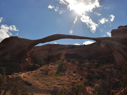 The Landscape Arch A visit to The Landscape Arch in Arches National Park (1 September 2012)