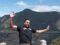 DSC_9977 Robert strikes a pose -- Pululahau Volcanic Crater (Quito, Ecuador) - 27 December 2015