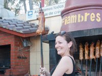 DSC_0122 Jane playing with her food -- Guinea Pig at Fiambre's (Quito, Ecuador) - 27 December 2015