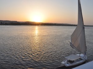 Aswan Sunset Sunset over Aswan, Egypt -- 1 July 2013