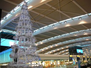 Heathrow Terminal 5 Christmas decorations at Heathrow Airport Terminal 5 (26 November 2009)