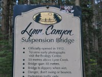 DSC_4325 Lynn Canyon Suspension Bridge (Lynn Canyon Park)