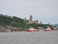 DSC_5137 View of Canadian Coast Guard ice breakers with Château Frontenac in background -- A cruise on the St. Lawrence River by AML Croisières (Québec, Canada) -- 5...