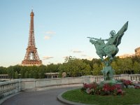 DSC_0650 View of Statue of la France Renai and La Tour Effeil -- A visit to Paris, France -- 29 August 2014