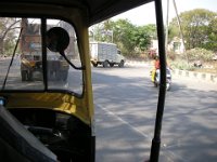 DSCN0240 A ride in a motorized rickshaw in Pune