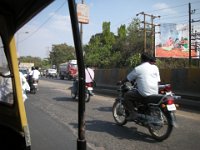 DSCN0250 A ride in a motorized rickshaw in Pune