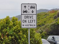 DSC_7613 Friendly reminder for those right side drivers -- A drive along The Great Ocean Road (Victoria, Australia) -- 1 Jan 12