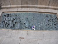 DSC_1229 Sock Monkey at the Monumento a Colón, Barcelona, Catalonia, Spain -- 27 December 2013