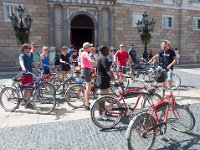 DSC_8117 The tour group and group leader Dicken -- Fat Tire Bike Tour -- A visit to Barcelona (Barcelona, Spain) -- 4 July 2015