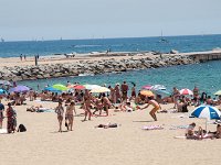 DSC_8062 Playa de la Mar Bella -- A visit to Barcelona (Barcelona, Spain) -- 4 July 2015