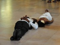 DSC_5217 Wedding pictures at Grand Central Station -- lay on the floor in your wedding gown